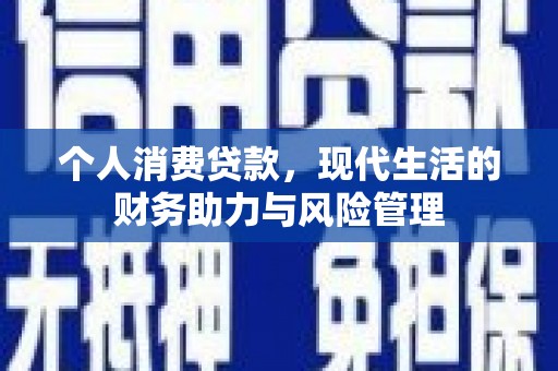 七里河个人消费贷款，现代生活的财务助力与风险管理