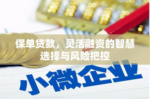 七里河保单贷款，灵活融资的智慧选择与风险把控