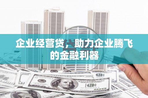 七里河企业经营贷，助力企业腾飞的金融利器