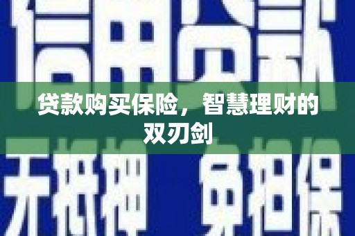 七里河贷款购买保险，智慧理财的双刃剑