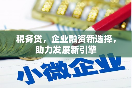 七里河税务贷，企业融资新选择，助力发展新引擎
