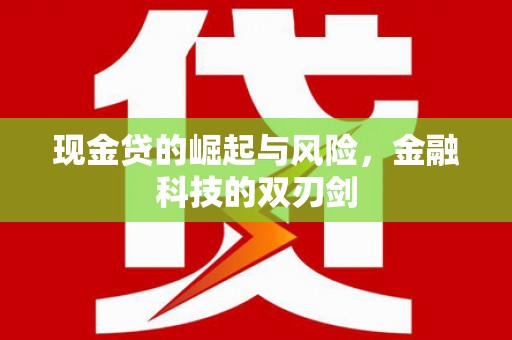 七里河现金贷的崛起与风险，金融科技的双刃剑