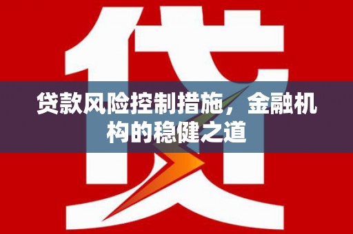 七里河贷款风险控制措施，金融机构的稳健之道