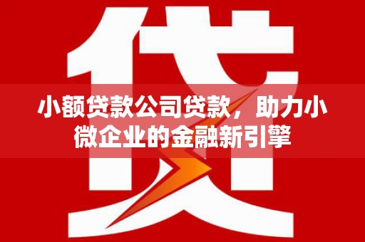 七里河小额贷款公司贷款，助力小微企业的金融新引擎