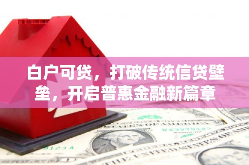 七里河白户可贷，打破传统信贷壁垒，开启普惠金融新篇章