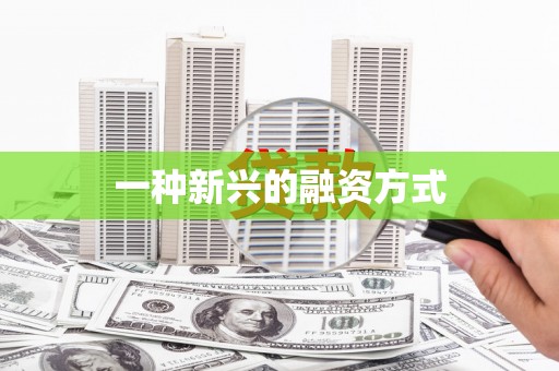 七里河一种新兴的融资方式